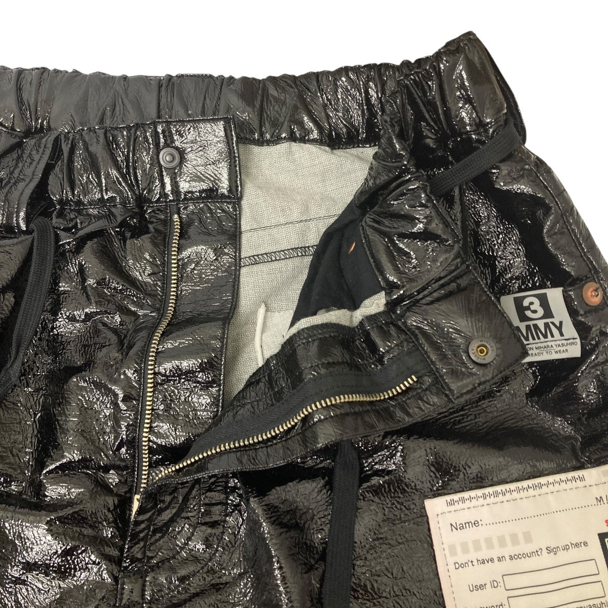 Maison MIHARA YASUHIRO(メゾンミハラヤスヒロ) 24AWFAKE ENAMEL WIDE