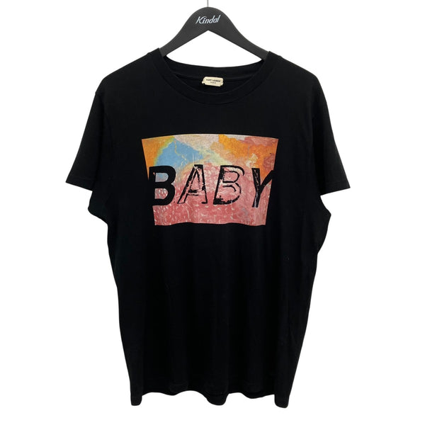 Saint Laurent Paris サンダーボルト プリント Tシャツ 2624123473.jpg?1751533066