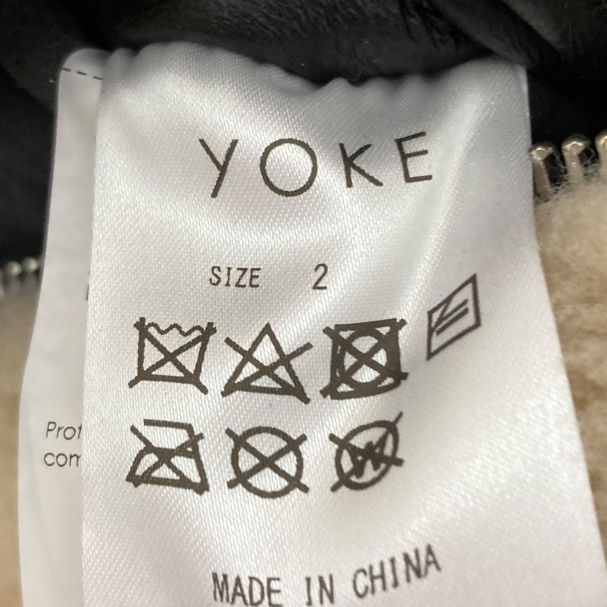 YOKE(ヨーク) 21AW シープスキンデタッチャブルカラージャケット