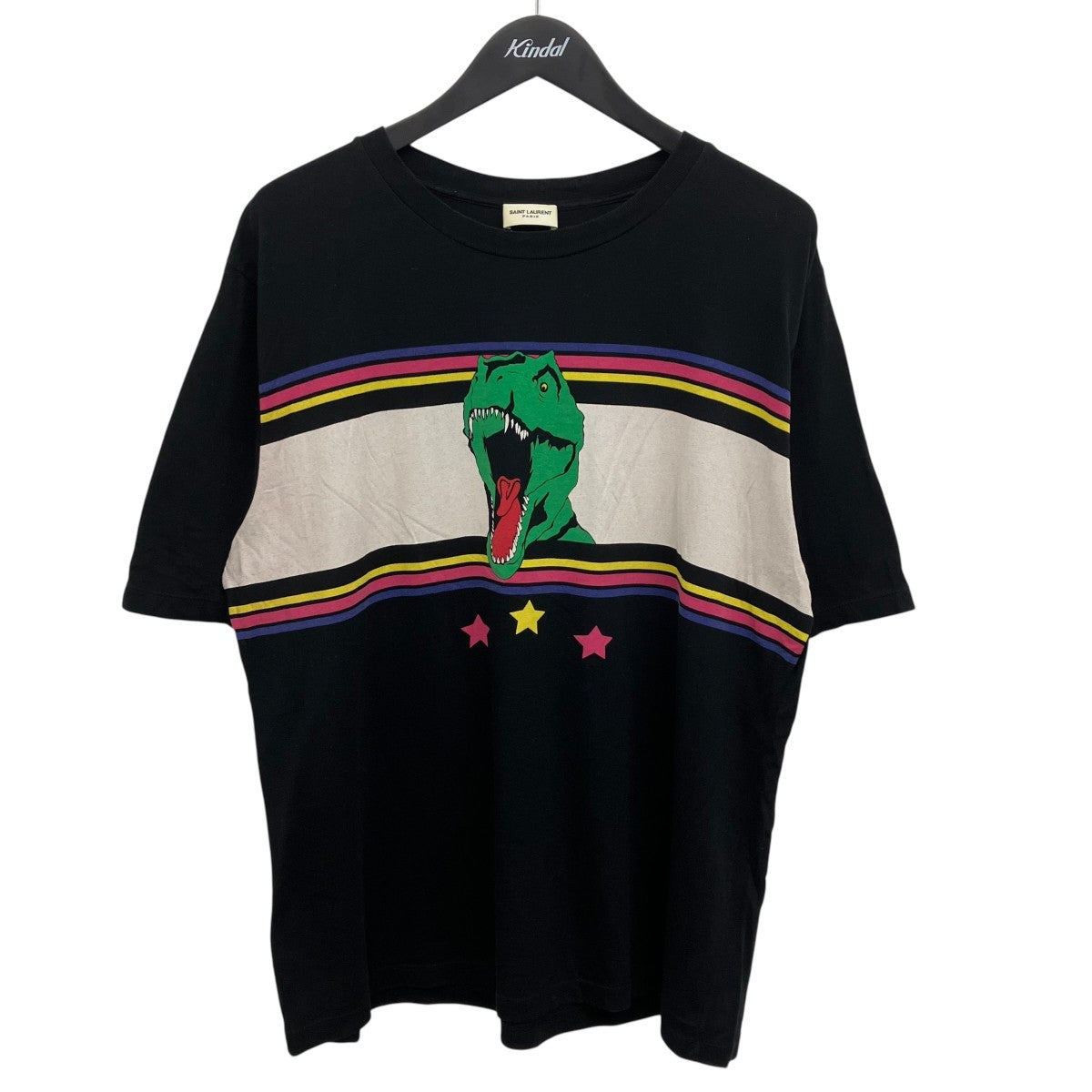 Saint Laurent Paris サンローランパリ　恐竜Tシャツ　亀梨着用 Saint Laurent Paris(サンローランパリ) ダイナソープリントTシャツ