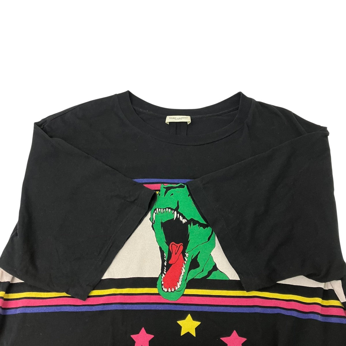 Saint Laurent Paris(サンローランパリ) ダイナソープリントTシャツ
