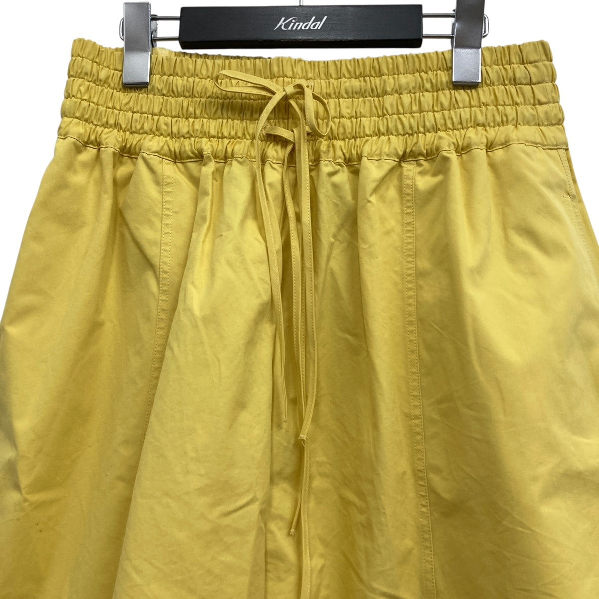 コットン ドローストリング ワイドレッグ ショートパンツ