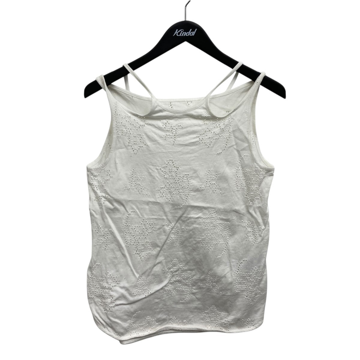 mame kurogouchi Eyelet Jersey Jacquard Sleeveless Top キャミソールトップス 古着・中古-1枚目のアイテム画像