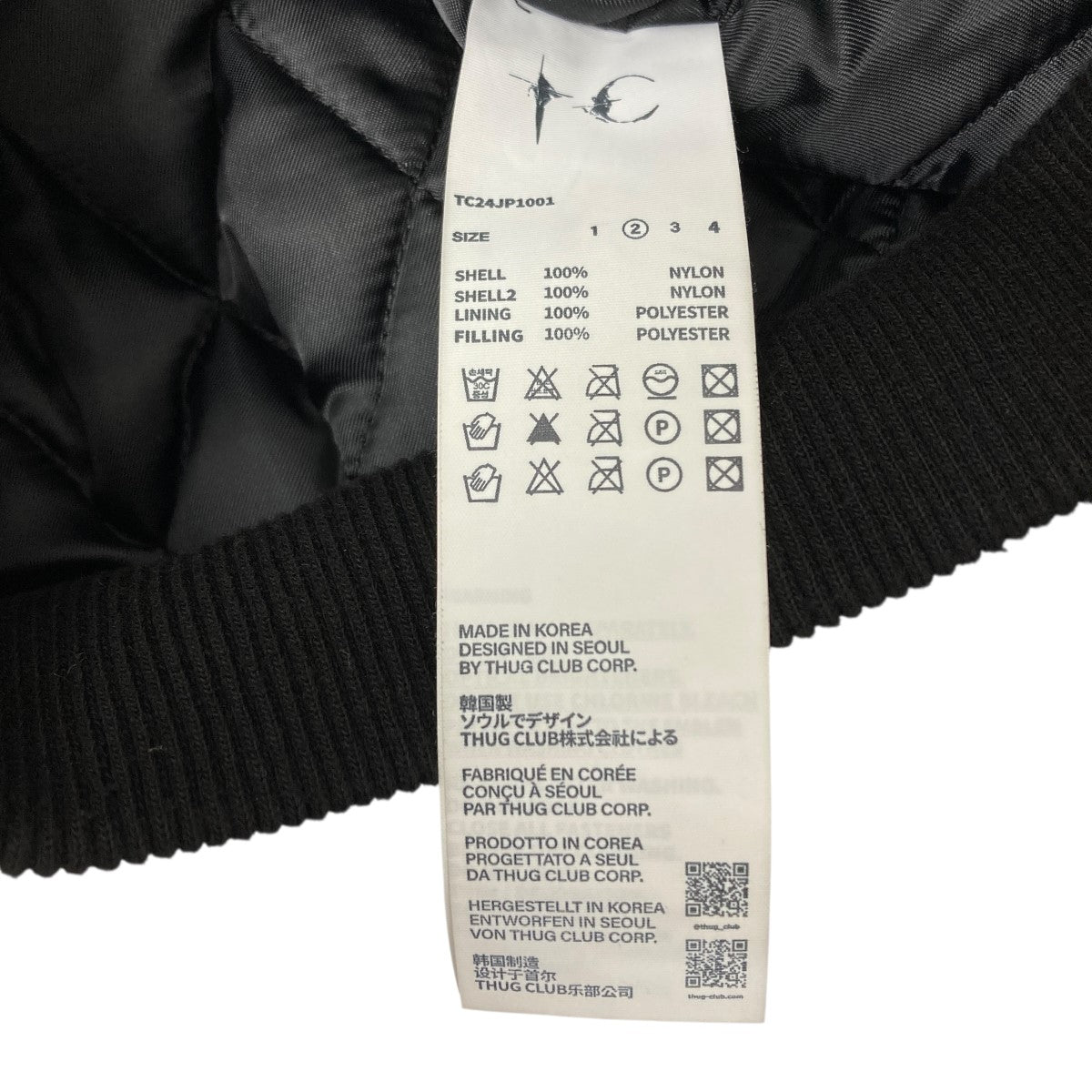 THUG CLUB(サグクラブ) ダブルジップナイロンボンバージャケット