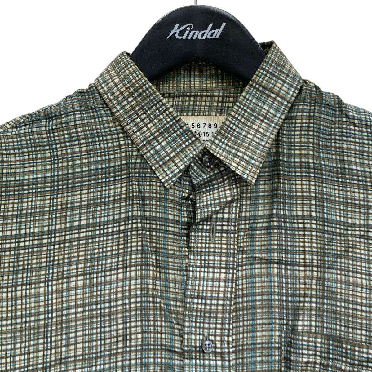 Maison Margiela チェックシャツ 古着・中古-3枚目のアイテム画像