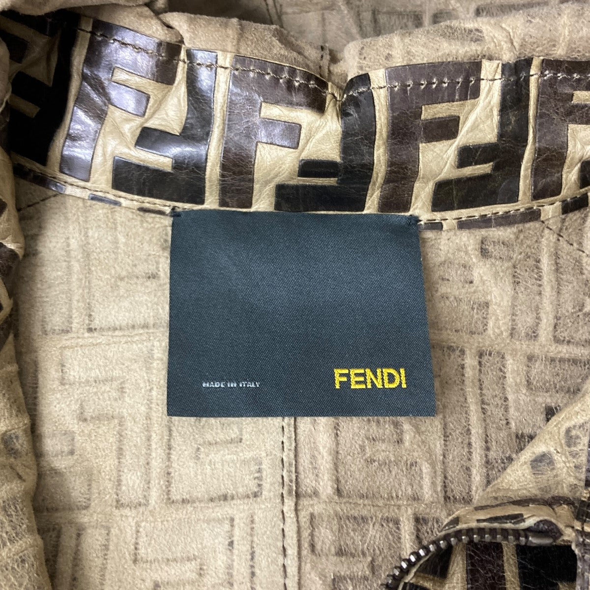 FENDI ズッカレザージャケット 古着・中古-6枚目のアイテム画像