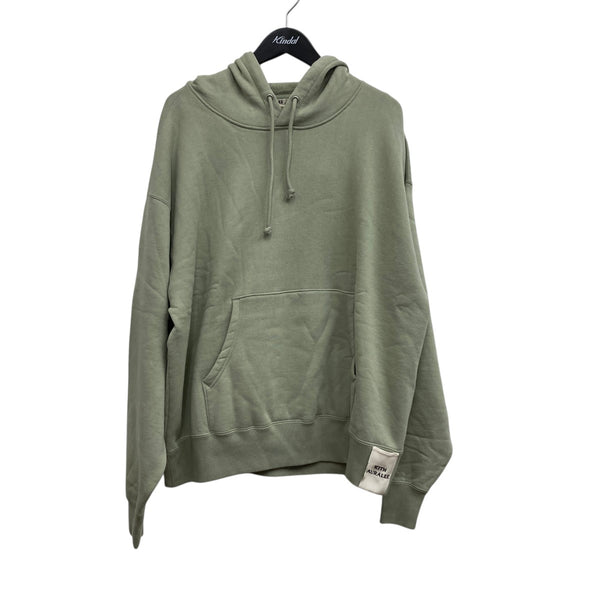 KITH×AURALEE 24AW プルオーバーパーカー A24AP10AK グリーン サイズ 4