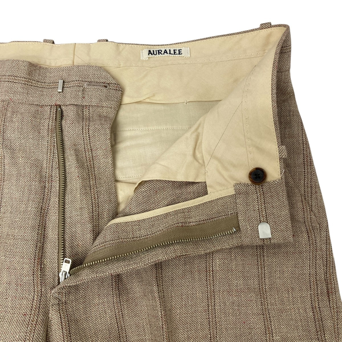 AURALEE linen wool silk shark skin スラックス AURALEE(オーラリー) LINEN WOOL SILK SHARK SKIN SLACKS