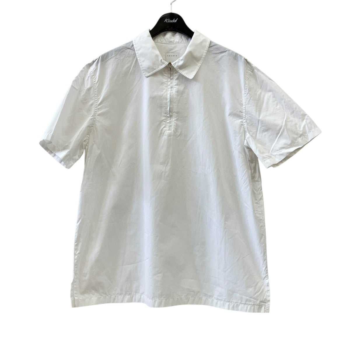 Sandro ハーフジップシャツHBM4929 古着・中古-1枚目のアイテム画像
