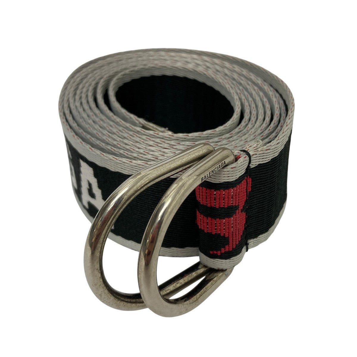BALENCIAGA(バレンシアガ) Dリングロゴベルト ブラック サイズ