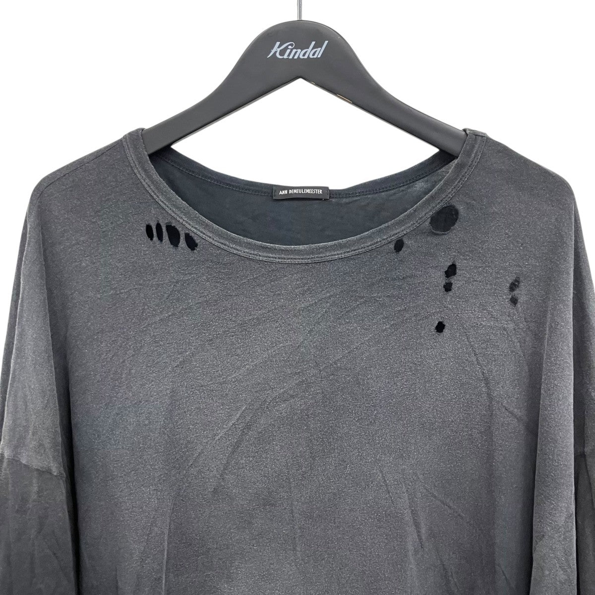 ANN DEMEULEMEESTER ダメージ加工Tシャツ 古着・中古-3枚目のアイテム画像