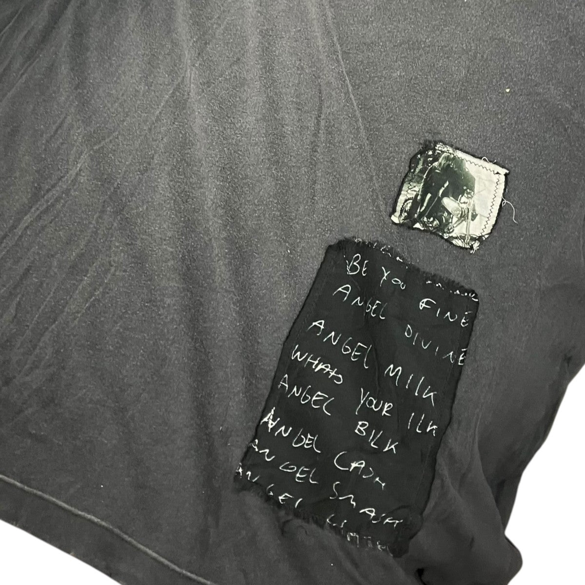 ANN DEMEULEMEESTER(アンドゥムルメステール) ダメージ加工Tシャツ