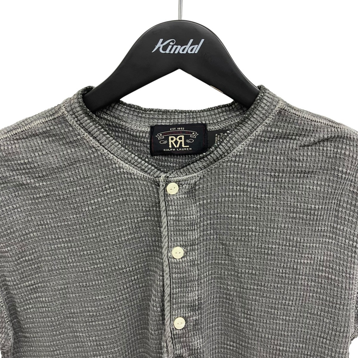 RRL ヘンリーネック サーマル Tシャツ 古着・中古-3枚目のアイテム画像