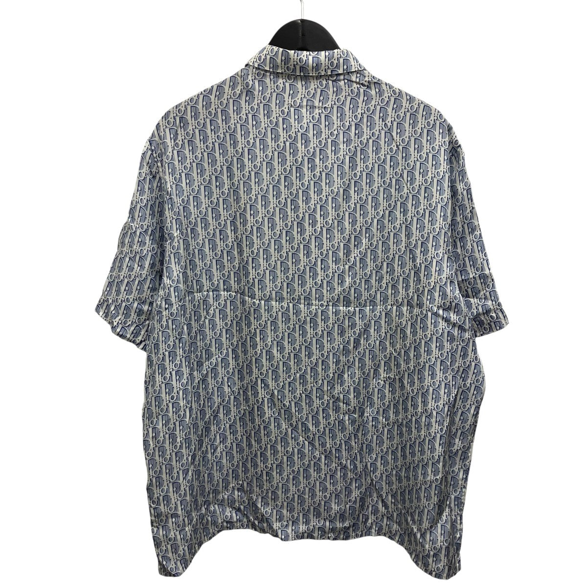 Christian Dior オブリーク半袖シルクシャツ 古着・中古-2枚目のアイテム画像