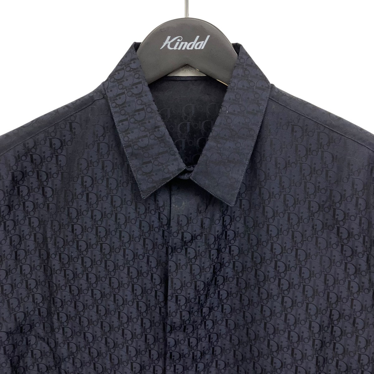DIOR シルク混オブリーク柄半袖シャツ 古着・中古-3枚目のアイテム画像