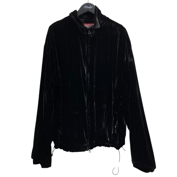 DIESEL(ディーゼル) ベロアジャケット A14117 ブラック サイズ 50