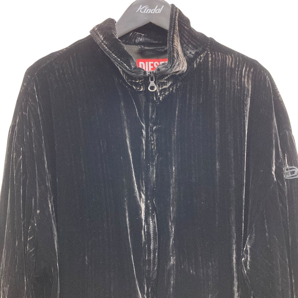 DIESEL(ディーゼル) ベロアジャケット A14117 ブラック サイズ 50