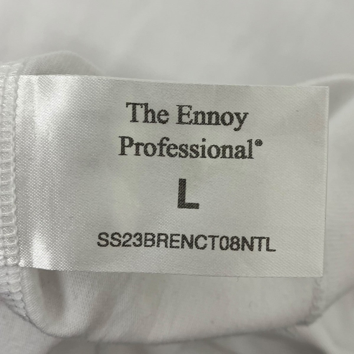 THE ENNOY PROFESSIONAL Hem Rib Tee エンブロイダリーTシャツ 古着・中古-4枚目のアイテム画像