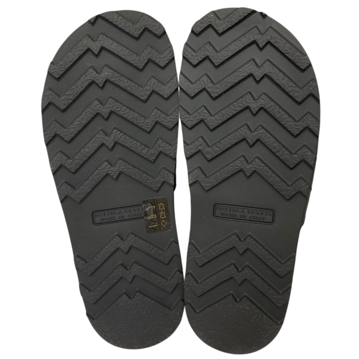 ボッテガヴェネタ スライドサンダル イントレチャート ブラック #41 BOTTEGA VENETA(ボッテガヴェネタ) イントレチャート スライド