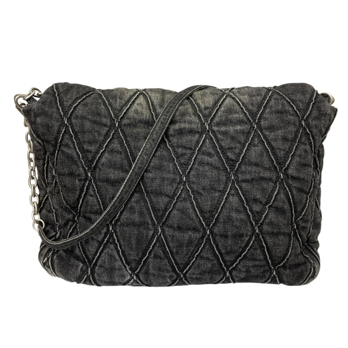 DIESEL(ディーゼル) CHARM-D SHOULDER BAG Lキルティングデニムバッグ