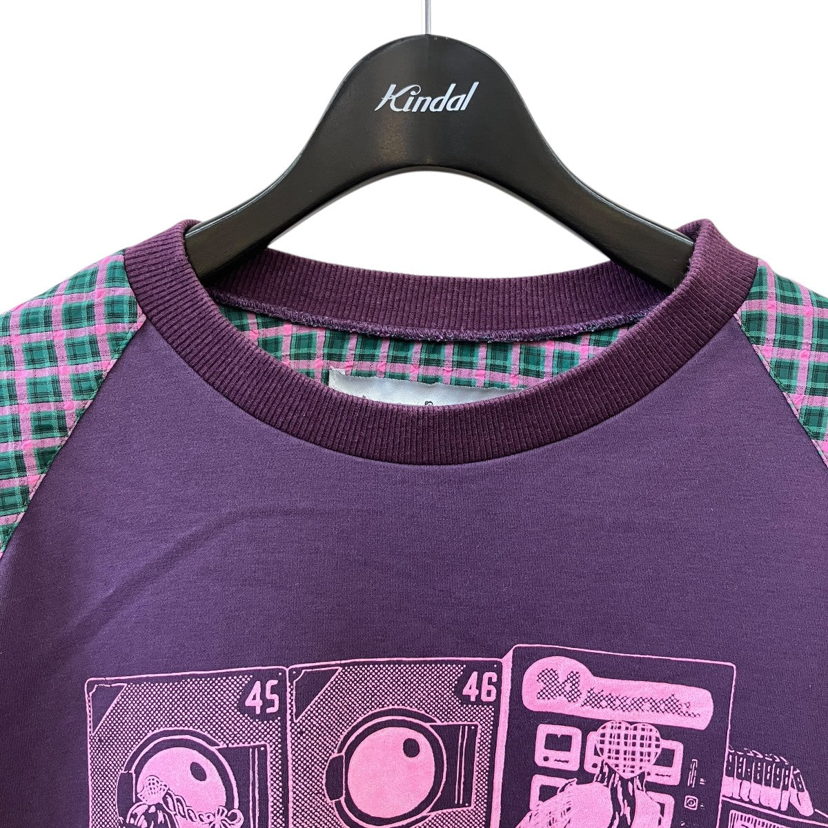 HEIHEI ドッキングチェックTシャツ 古着・中古-3枚目のアイテム画像