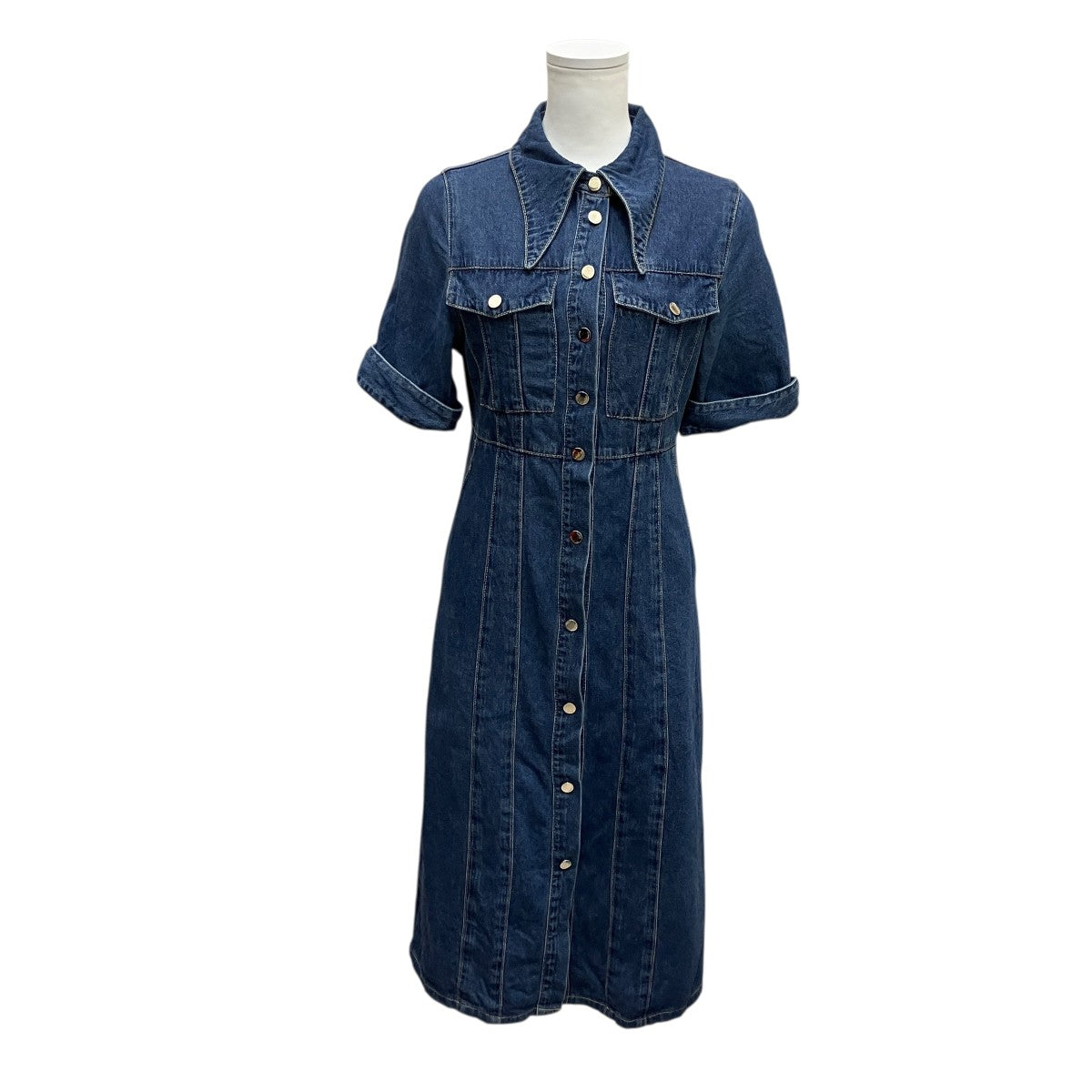 TNEWTIES デニムシャツワンピース 古着・中古-1枚目のアイテム画像