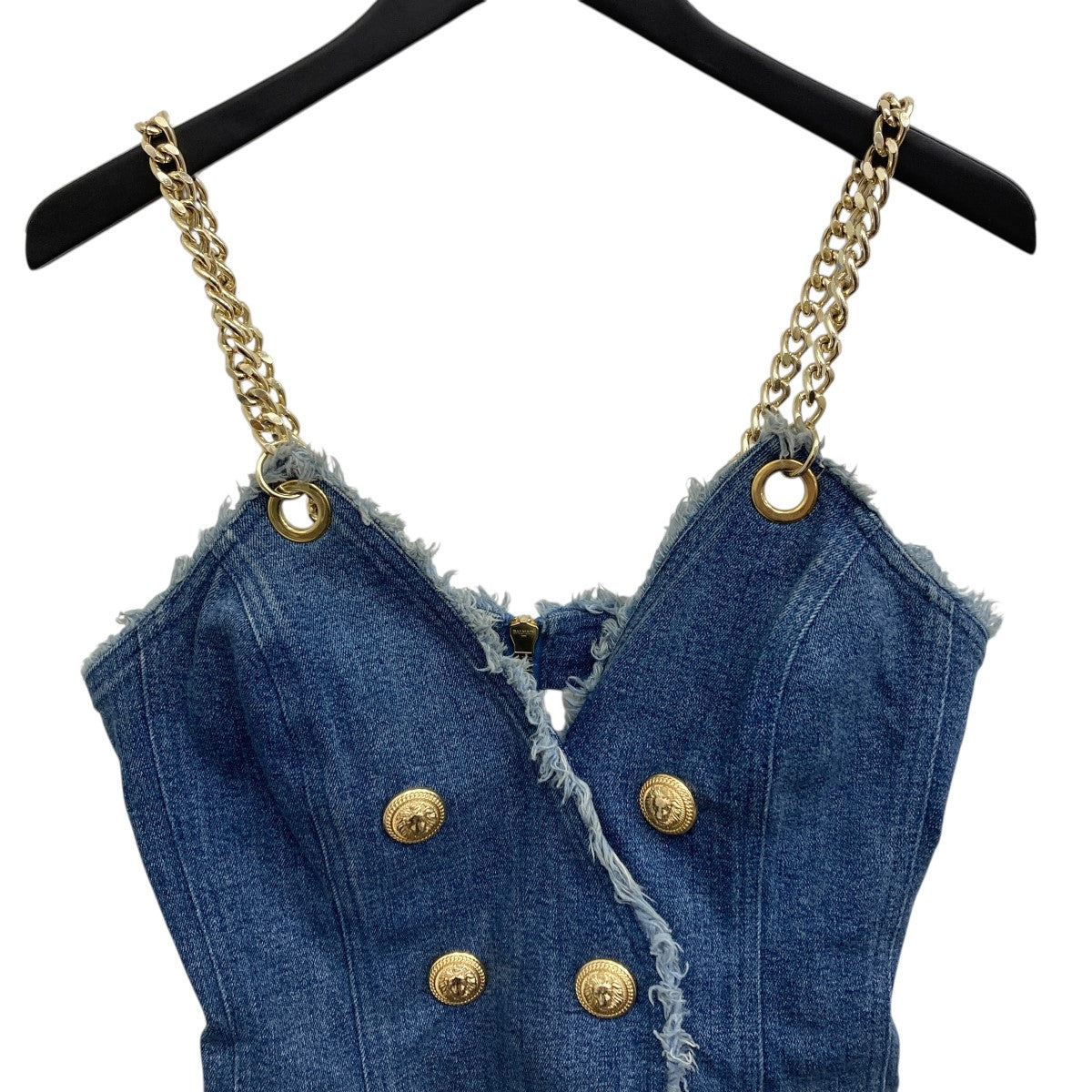 BALMAIN(バルマン) デニムワンピース インディゴ サイズ 36｜【公式