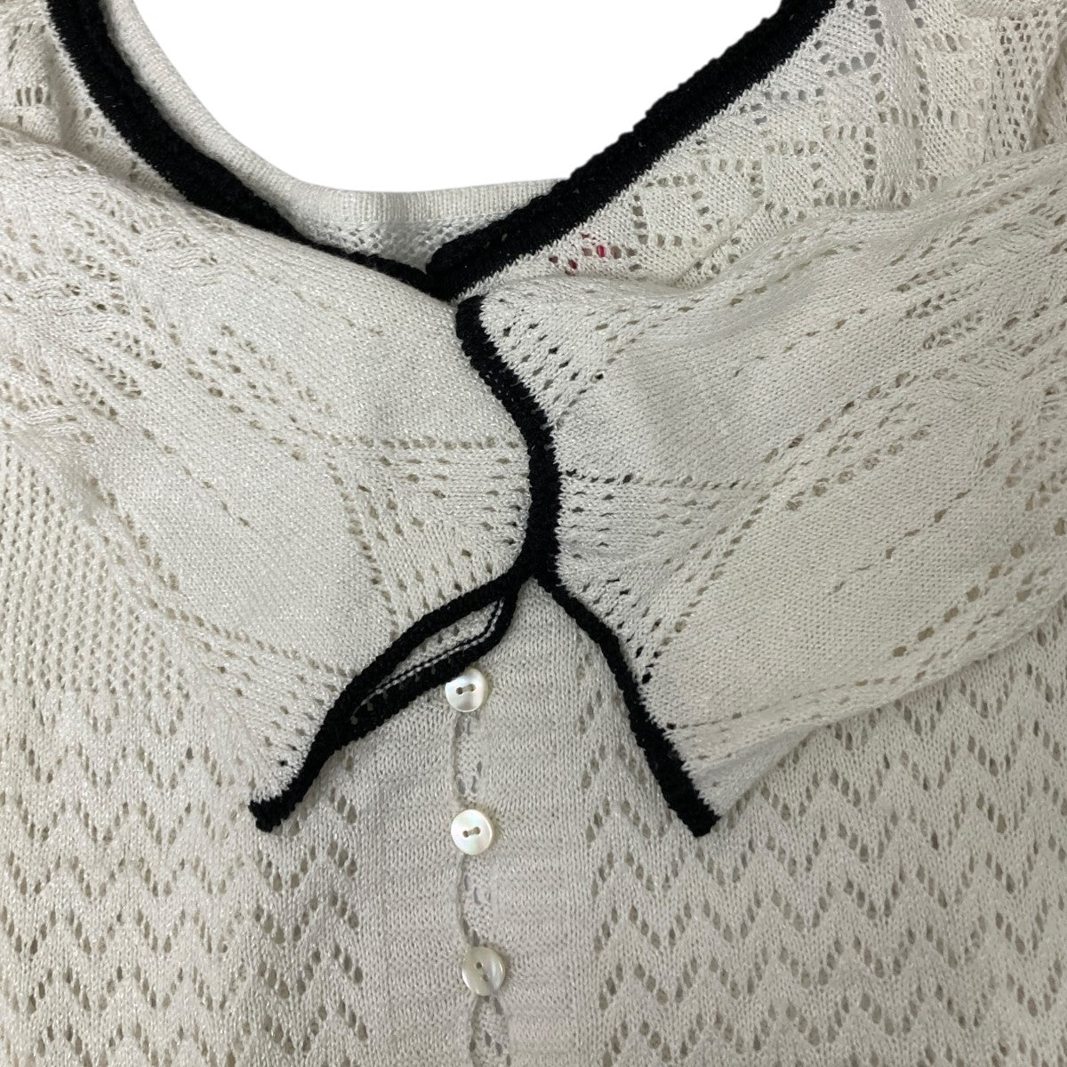 FETICO LACE KNIT MINI DRESS ニットワンピース 古着・中古-4枚目のアイテム画像