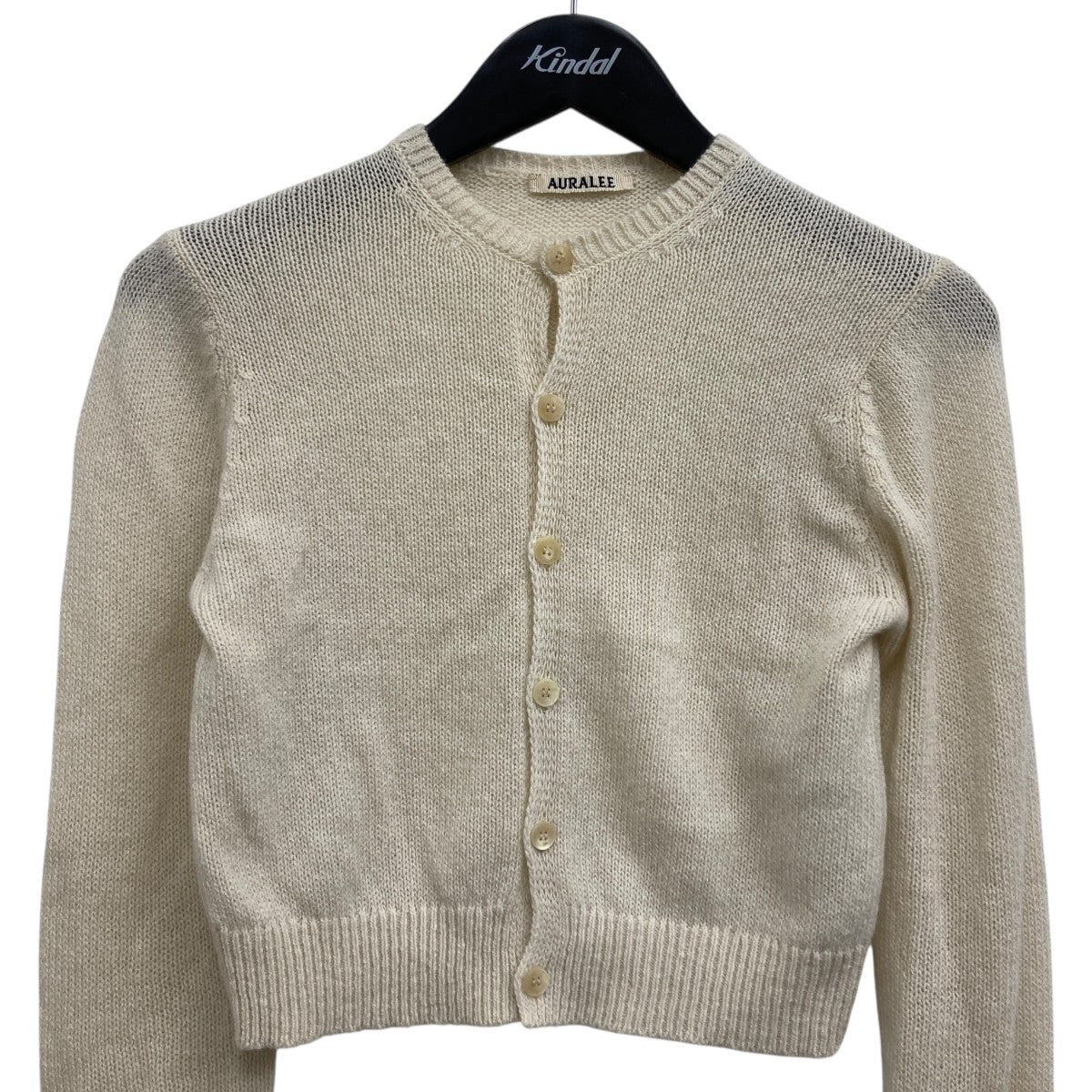 AURALEE(オーラリー) ニットカーディガン A25SC03CK アイボリー サイズ