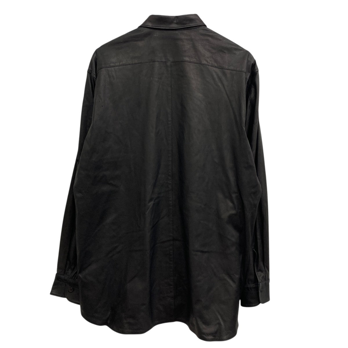 COMOLI(コモリ) ディアスキンレザーシャツ S03-01015 ブラック サイズ
