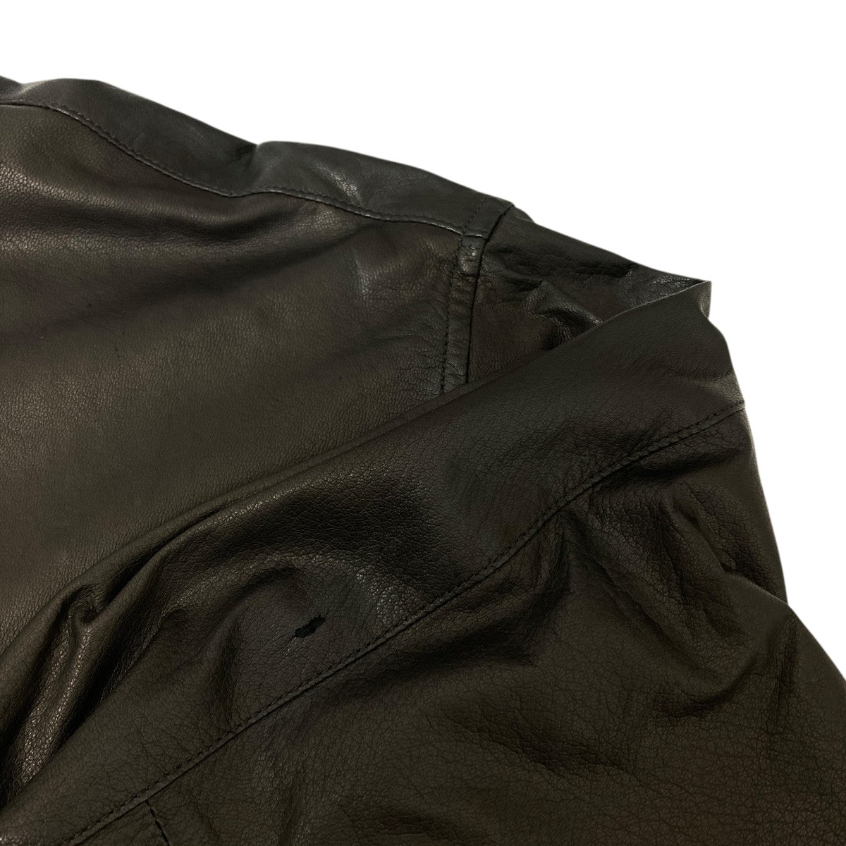 COMOLI(コモリ) ディアスキンレザーシャツ S03-01015 ブラック サイズ