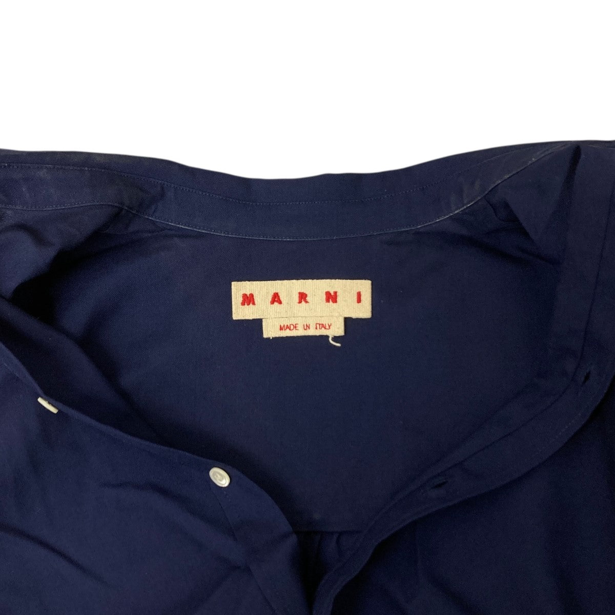MARNI 袖レイヤードトロピカルウールシャツ 古着・中古-4枚目のアイテム画像