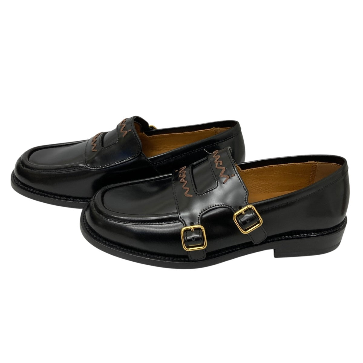 MARNI(マルニ) ダブルバックルローファー MOMS006002 ブラック サイズ