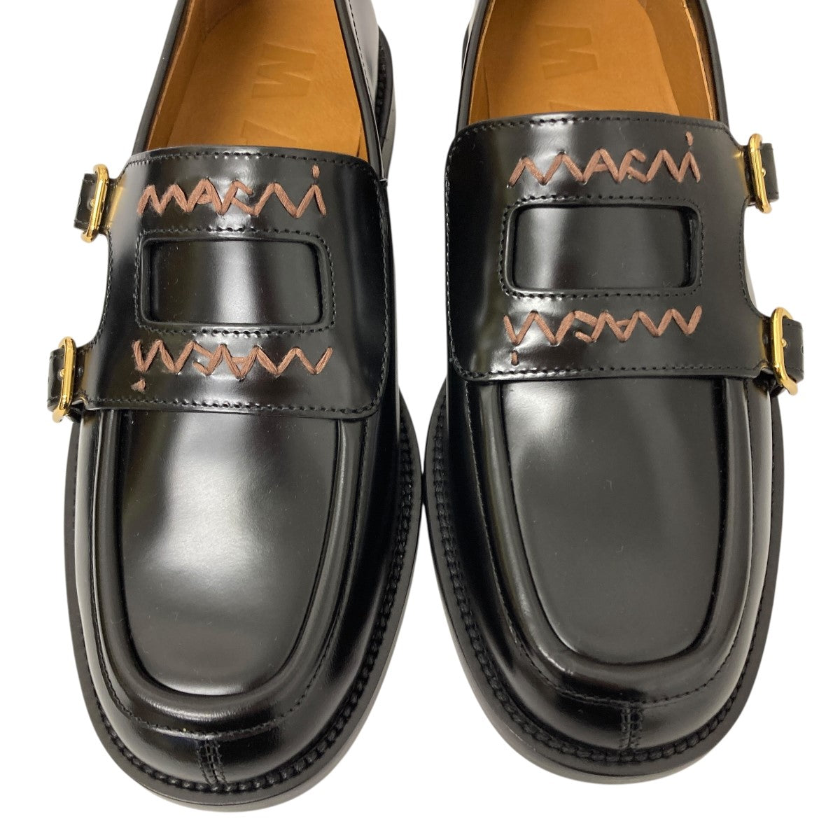 MARNI(マルニ) ダブルバックルローファー MOMS006002 ブラック サイズ