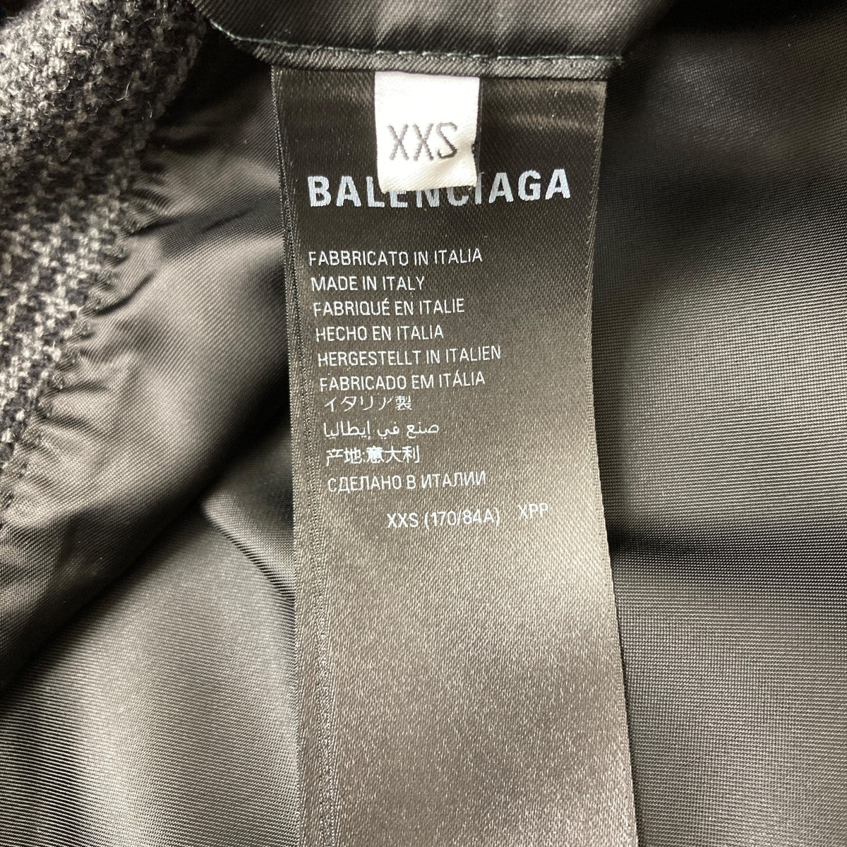 BALENCIAGA(バレンシアガ) ダブルブレストロングコート 768736 グレー