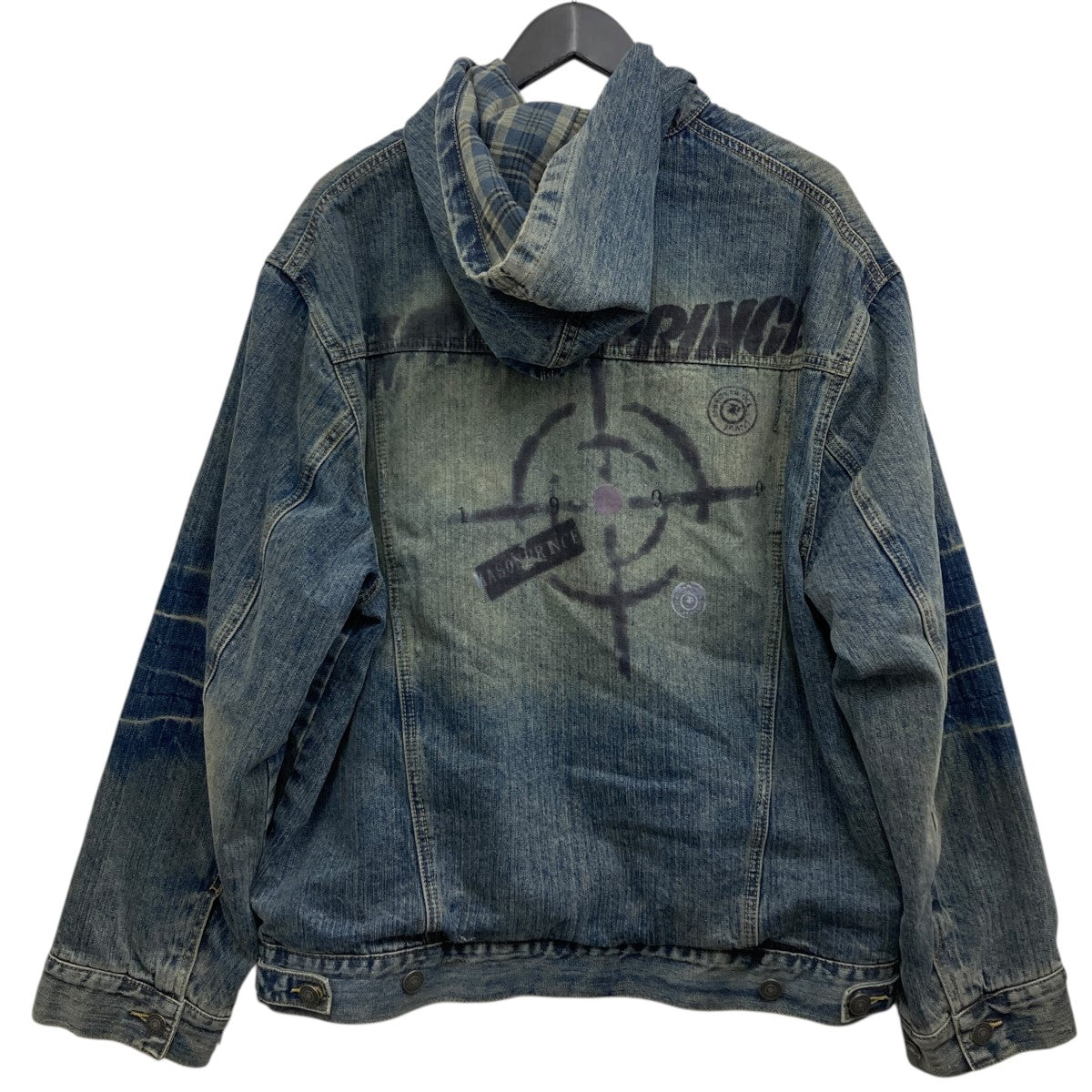 フーデッドデニムジャケット