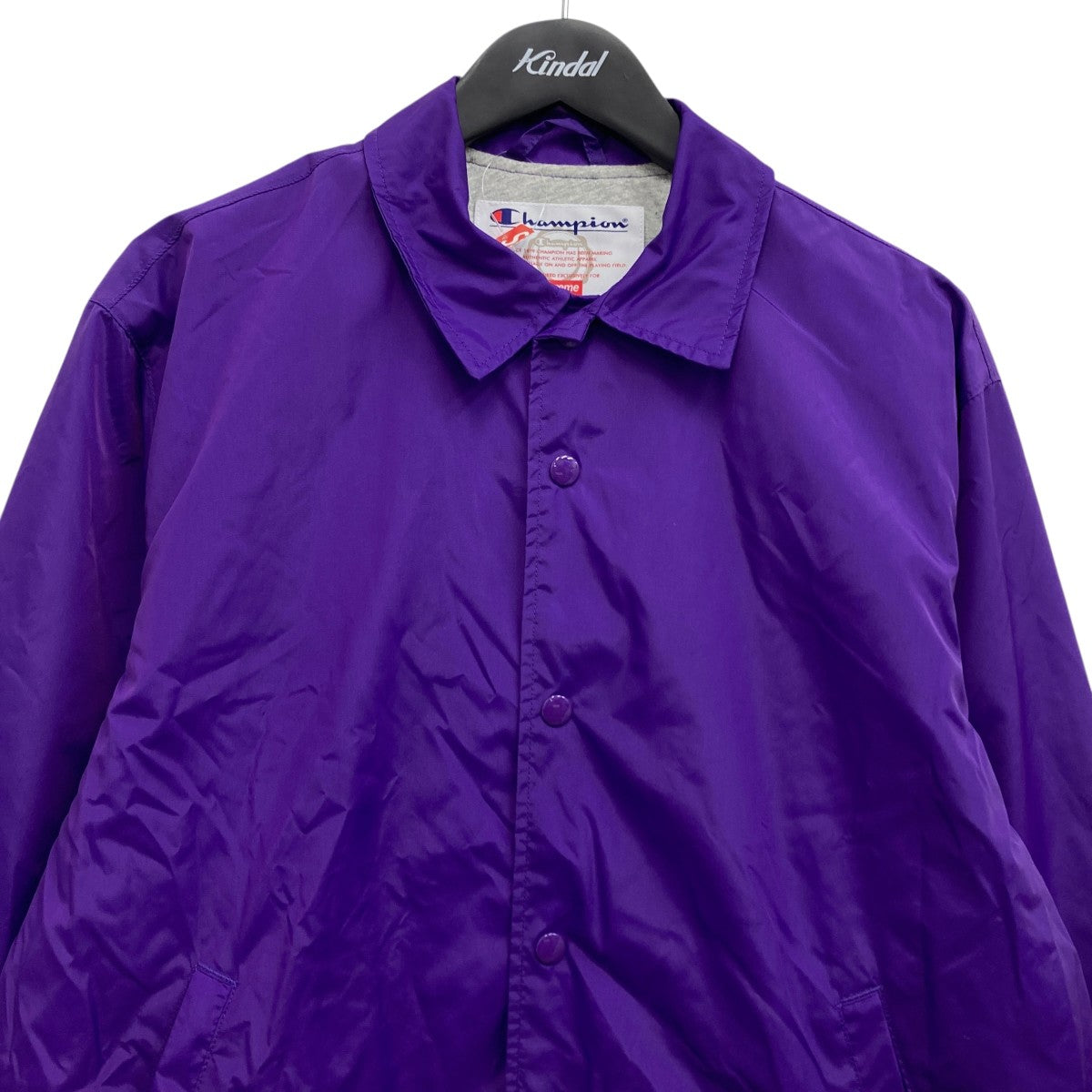 Supreme×Champion Coaches Jacketコーチジャケット パープル サイズ S