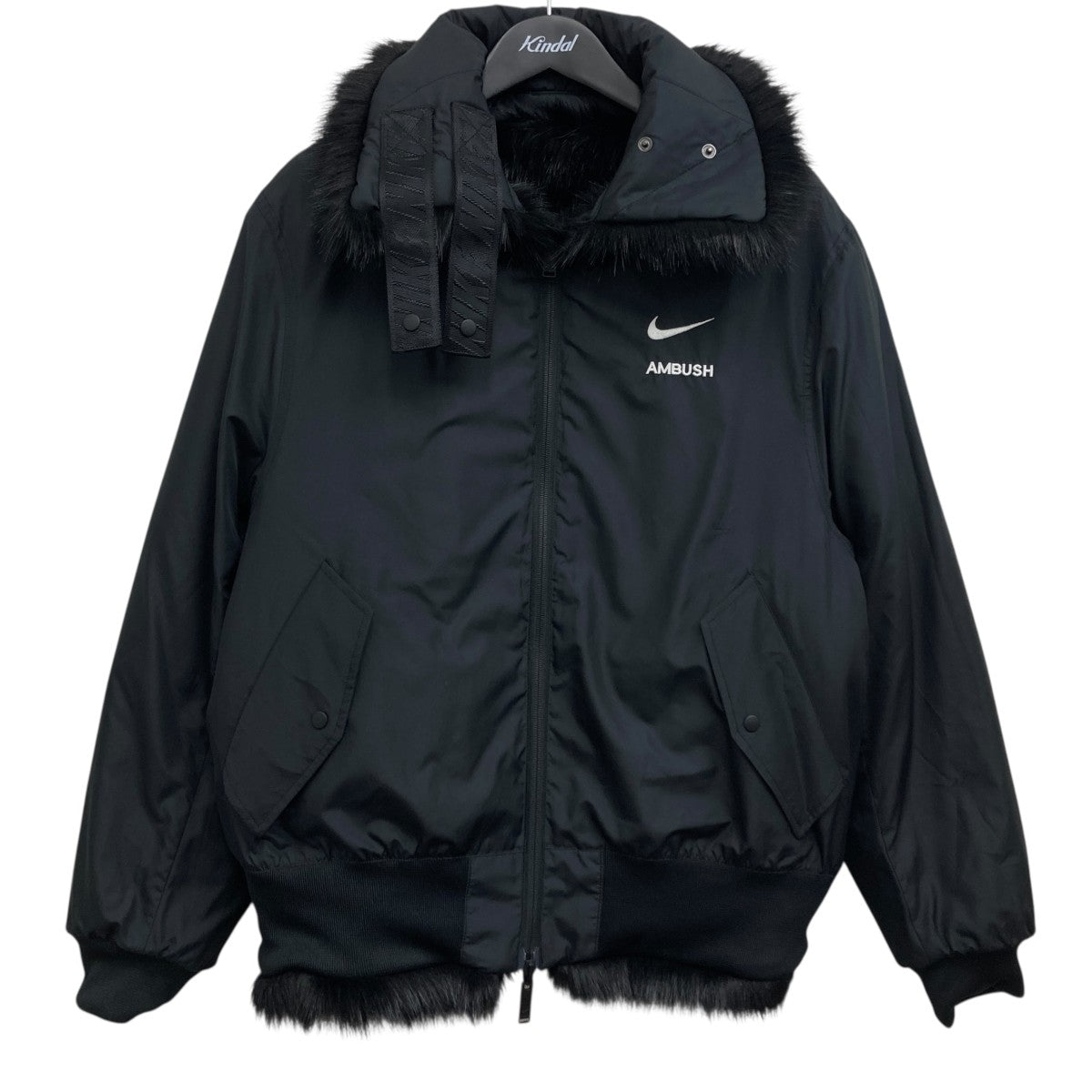 NIKE×AMBUSH Reversible Faux Fur Coat リバーシブルフェイクファー