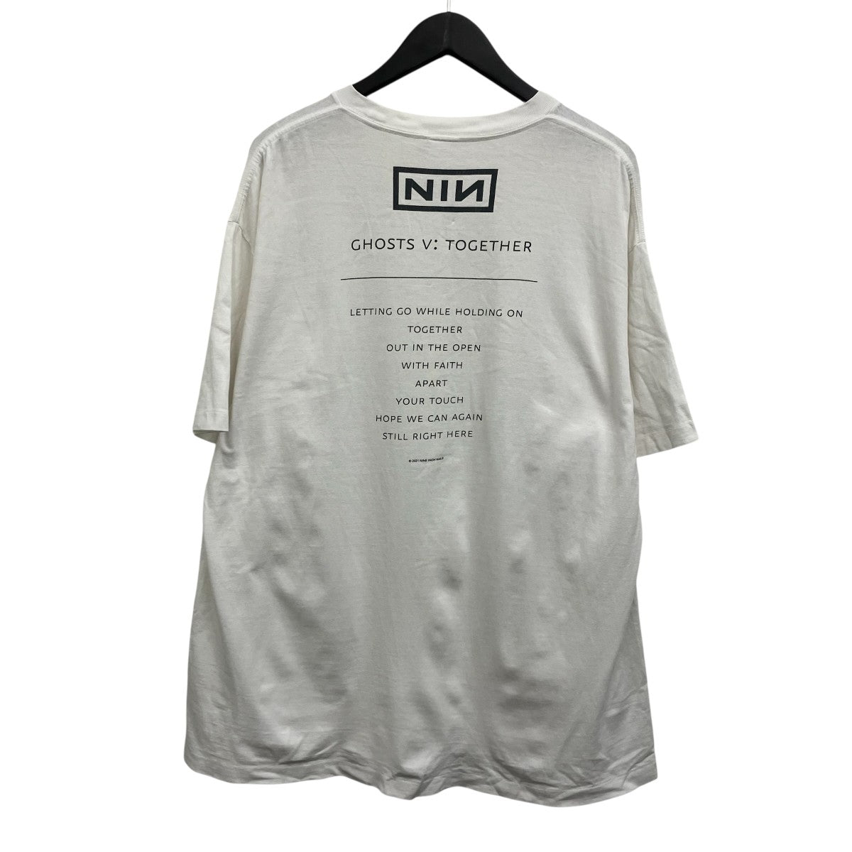 COMOLI×NINE INCH NAILS GHOSTS V： TOGETHER SMOKE 半袖Tシャツ 古着・中古-2枚目のアイテム画像