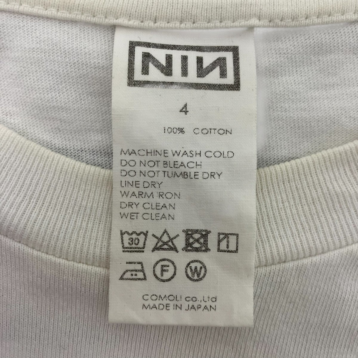 COMOLI×NINE INCH NAILS GHOSTS V： TOGETHER SMOKE 半袖Tシャツ 古着・中古-5枚目のアイテム画像