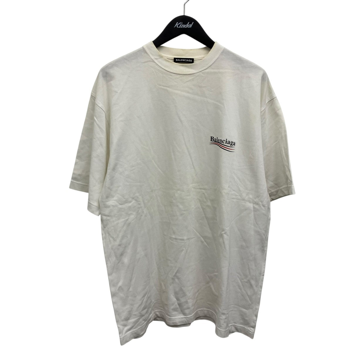 BALENCIAGA キャンペーンロゴTシャツ BALENCIAGA(バレンシアガ) キャンペーンロゴTシャツ 620969 ホワイト