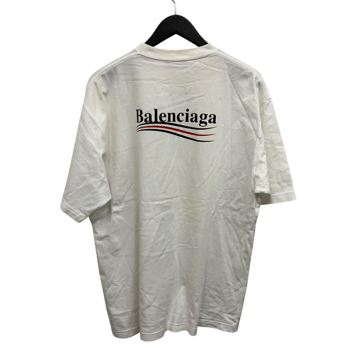 (本日限定値下げ)Balenciagaキャンペーンロゴ Tシャツ 100周年記念 BALENCIAGA(バレンシアガ) キャンペーンロゴTシャツ 620969 ホワイト