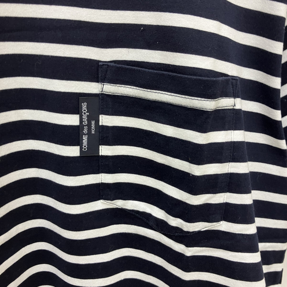 COMME des GARCONS HOMME ボーダーTシャツHH-T002 古着・中古-4枚目のアイテム画像