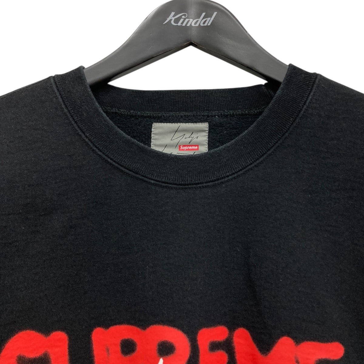 Supreme×Yohji Yamamoto pour homme クルーネックスウェット ブラック