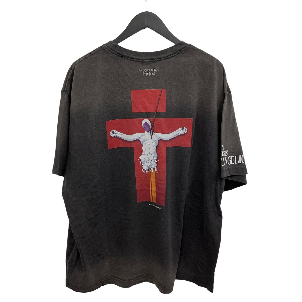 PROTOCOL INDEX プリントTシャツ 古着・中古-2枚目のアイテム画像