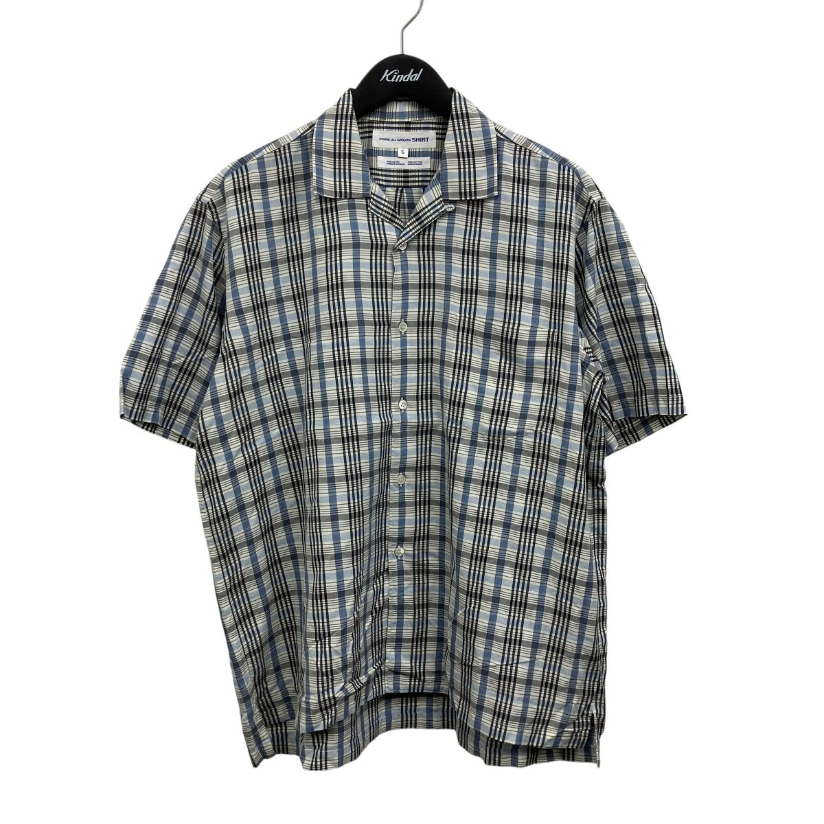 COMME des GARCONS SHIRT チェックショートスリーブシャツ 古着・中古-1枚目のアイテム画像