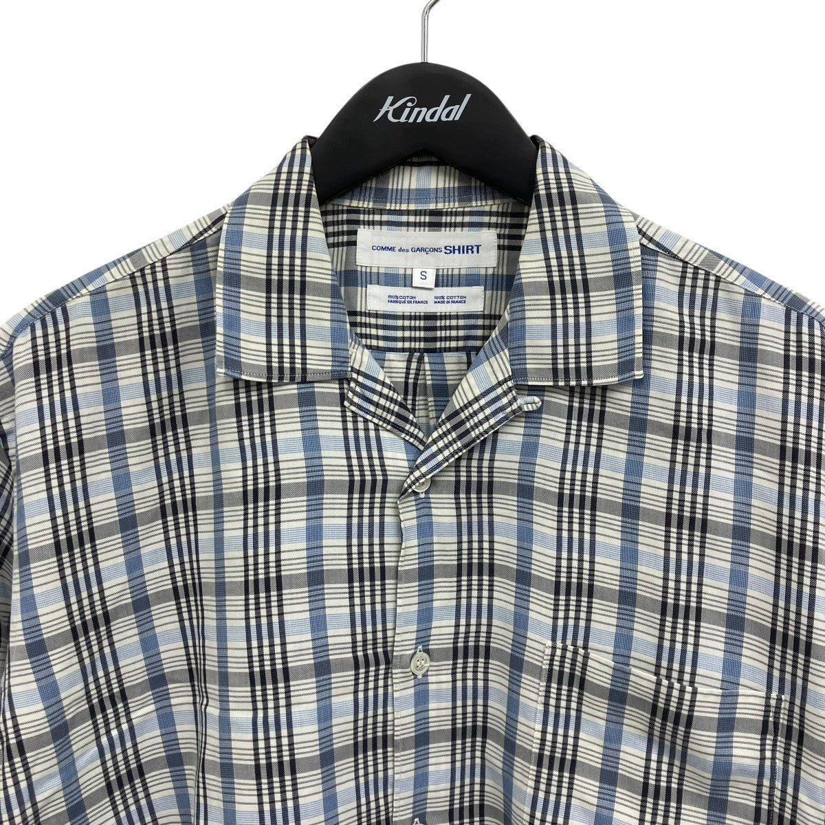COMME des GARCONS SHIRT チェックショートスリーブシャツ 古着・中古-3枚目のアイテム画像