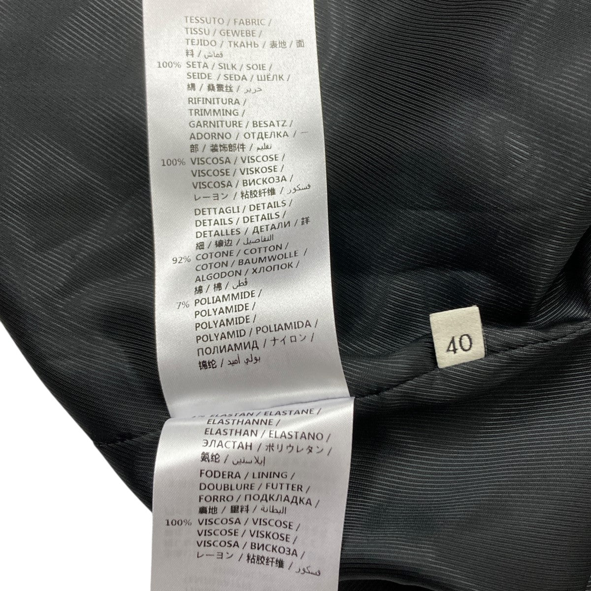 総柄シルクブルゾン