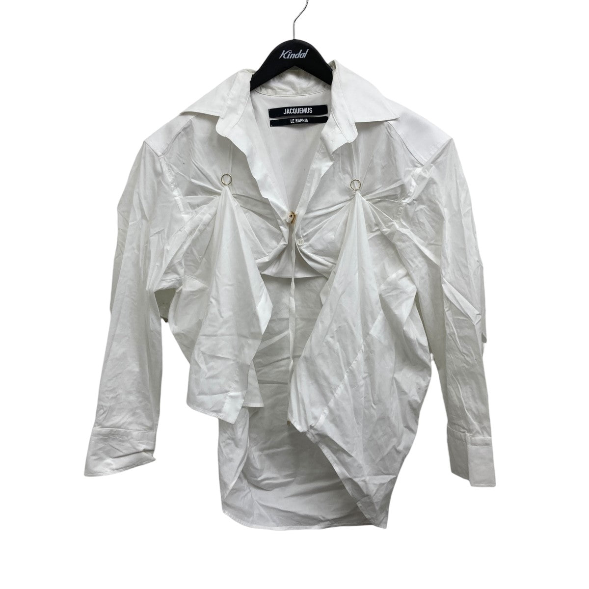 〓JACQUEMUS〓 2017ssドット シルク×レーヨン シャツジャケット 25E255CO072-1541-990_01.jpg