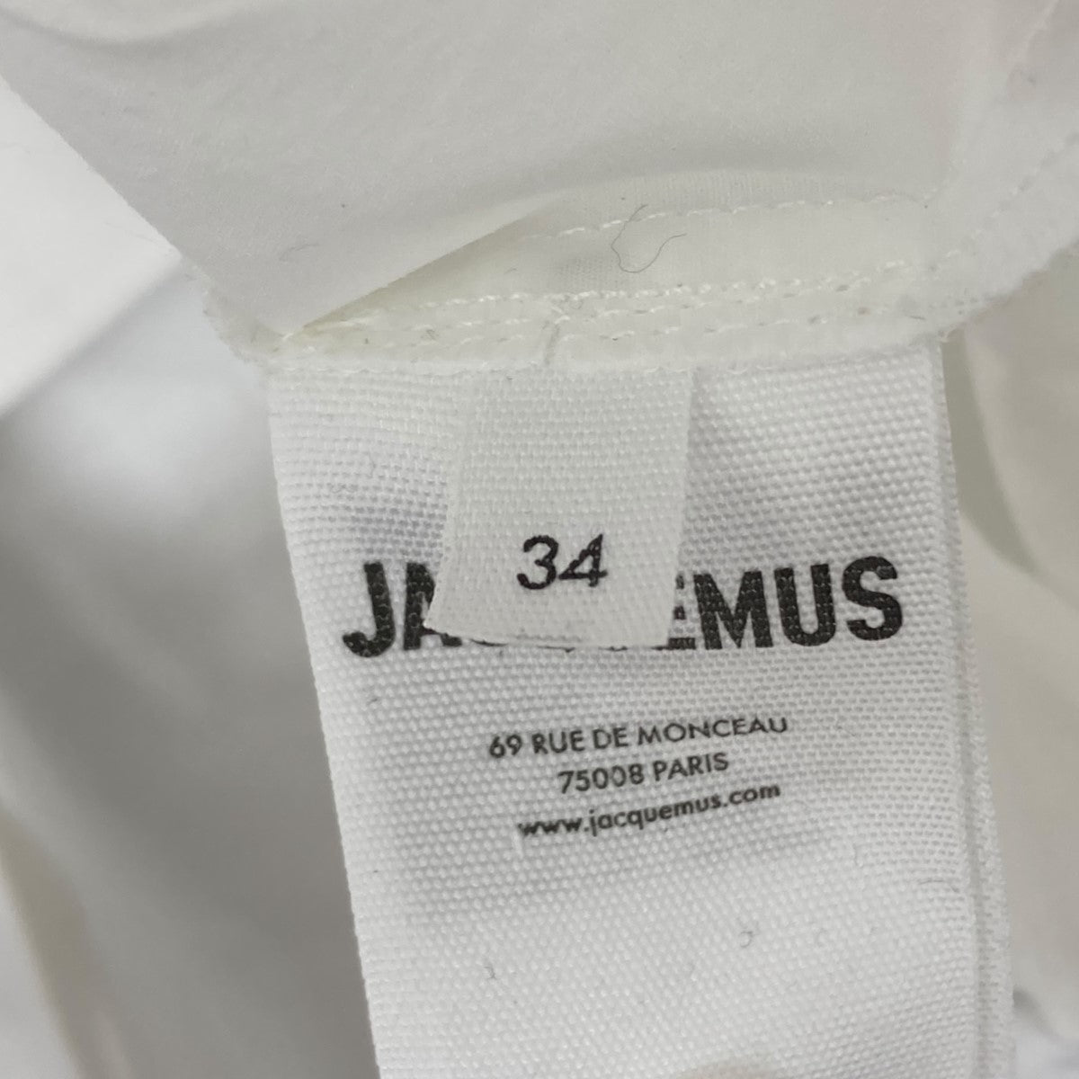 JACQUEMUS(ジャックムス) シャツジャケット ホワイト サイズ 34